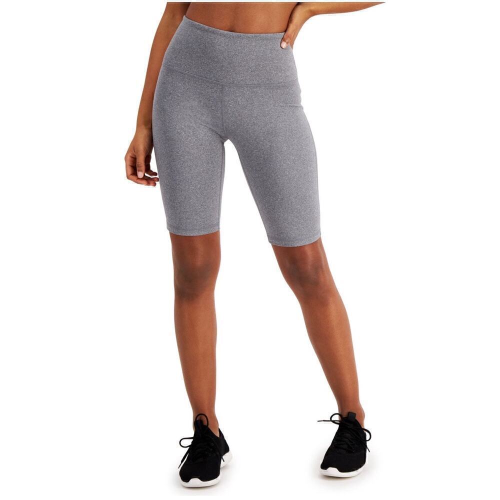 Ideology Women Extra Small High Rise Biker Shorts Gray